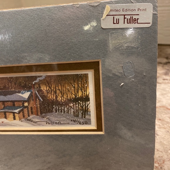 Vintage Lu Fuller Limited Edition Print, Double Matted, Numbered 141/250 - Picture 6 of 9